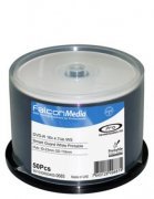 Falcon 'Smart Guard' Glossy White Full Face Inkjet Printbale 16x DVD-R - 50 Tub